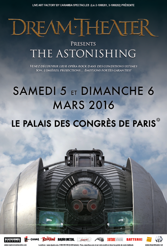 Dream Theater dévoile les premiers détails de son opéra rock prévu au Palais des Congrès de Paris !